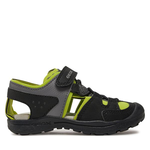 Geox Sandale Geox J Vaniett Boy J455XA 015CE C0802 M Black/Lime