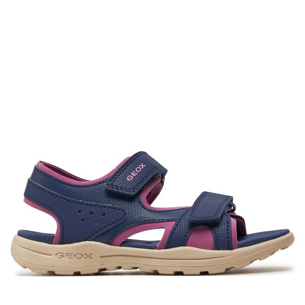 Geox Sandale Geox J Vaniett Girl J456AA 015CE C4268 S Navy/Fuchsia
