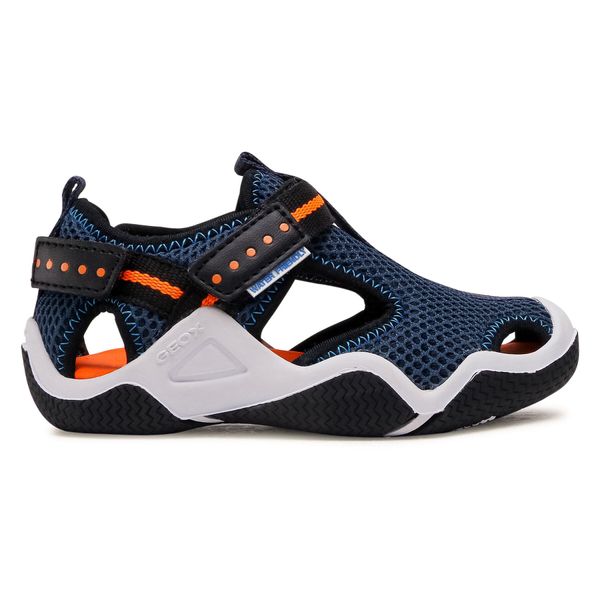 Geox Sandale Geox J Wader B. A J1530A 00014 C4074 M Navy/Orangefluo