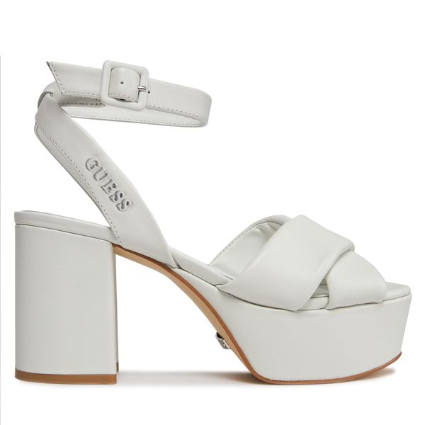 Guess Sandale Guess Shanny FLJSNN LEA03 WHITE