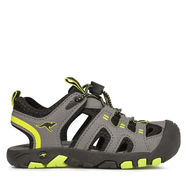 KangaRoos Sandale KangaRoos K-Trek Jam 10046 000 2221 M Steel Gray/Limetta