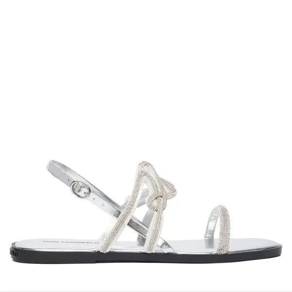 Karl Lagerfeld Sandale KARL LAGERFELD KL87425 Srebrna