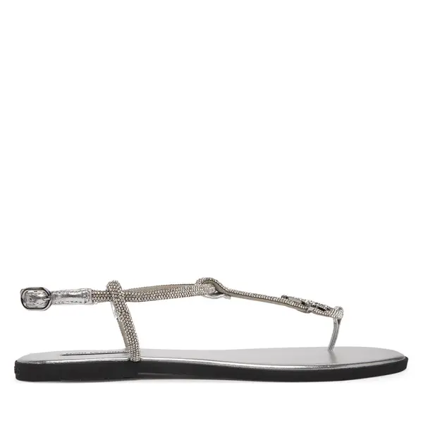Karl Lagerfeld Sandale KARL LAGERFELD Olympia II KL87416 Srebrna