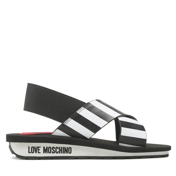 LOVE MOSCHINO Sandale LOVE MOSCHINO JA16113G1GI4200A Nero/Bianco