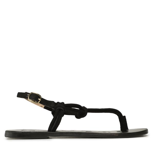 Manebi Sandale Manebi Suede Leather Sandals V 2.2 Y0 Black Knot Thongs