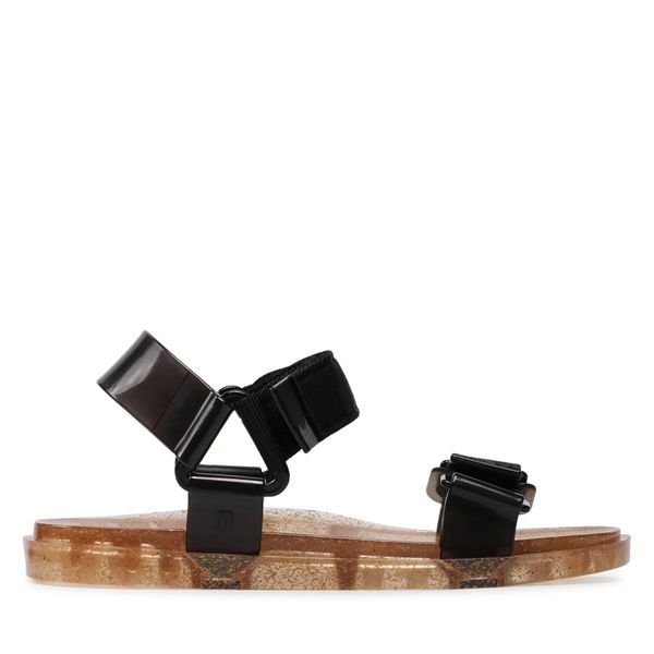 Melissa Sandale Melissa Papete Wide Ad 33423 Clear Rice Husk/Black 54132