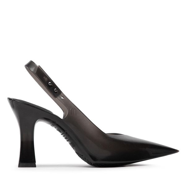 Melissa Sandale Melissa Slingback Heel + Larroude 33606 Black Transp AC621