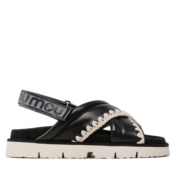Mou Sandale Mou New Bio # 03 Criss-Cross Upper SW461004C Black/White