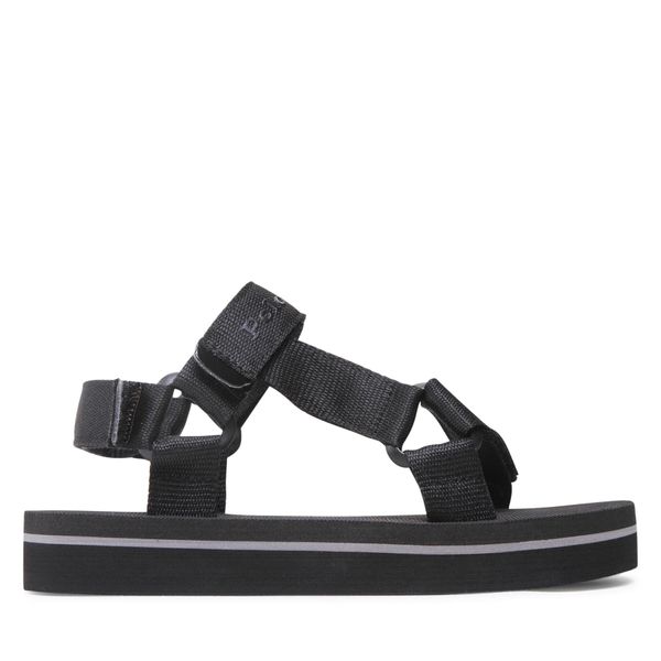 Polo Ralph Lauren Sandale Polo Ralph Lauren New Haven Platform RF103988 Black Webbing w/ Tonal PP