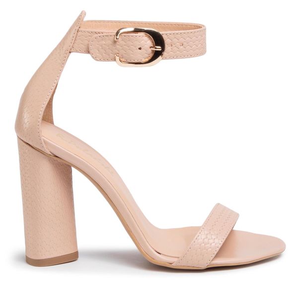 R.Polański Sandale R.Polański 0876 Beżowa Plecionka