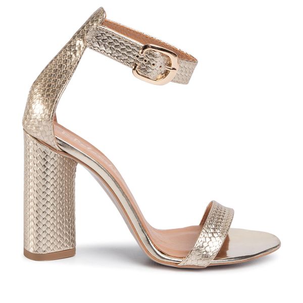 R.Polański Sandale R.Polański 0876 Złota Plecionka
