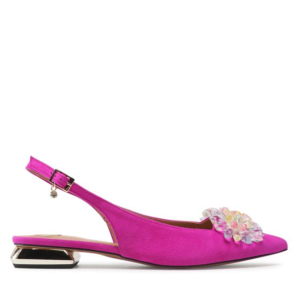 R.Polański Sandale R.Polański 1015/L Fuksja Zamsz