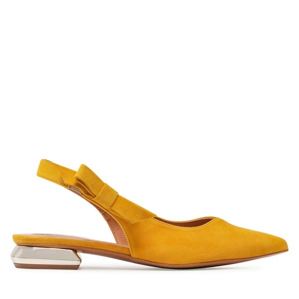 R.Polański Sandale R.Polański 1017/L Żółty Zamsz