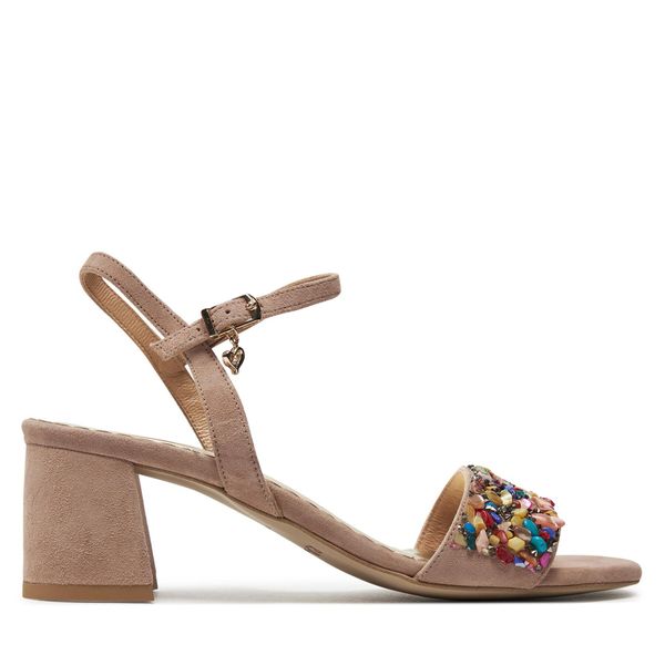 R.Polański Sandale R.Polański 1123/A Beżowy Zamsz