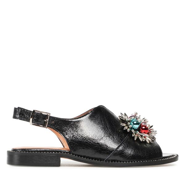 R.Polański Sandale R.Polański 1438 Czarny Kryształ