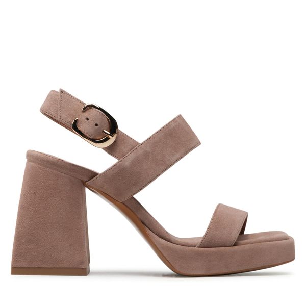 R.Polański Sandale R.Polański 1451 Cappucino Zamsz