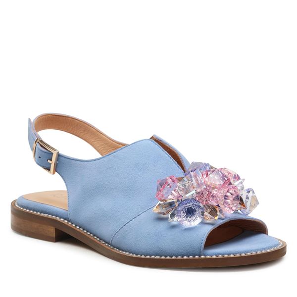 R.Polański Sandale R.Polański 1500 Niebieski Zamsz