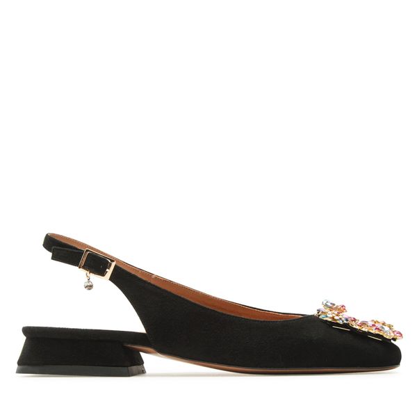 R.Polański Sandale R.Polański 1595 Czarny Zamsz