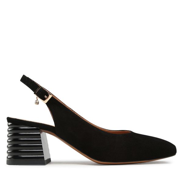 R.Polański Sandale R.Polański 1636 Czarny Zamsz