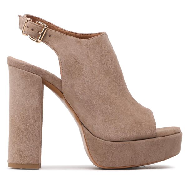 R.Polański Sandale R.Polański 1638 Cappucino Zamsz