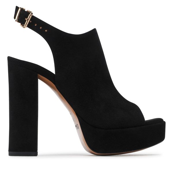 R.Polański Sandale R.Polański 1638 Czarny Zamsz