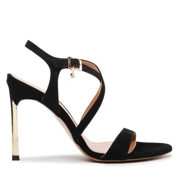 R.Polański Sandale R.Polański 1659 Czarny Zamsz