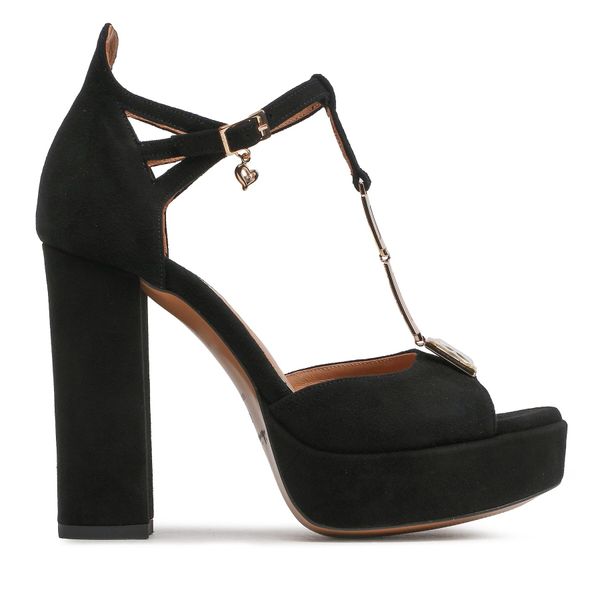 R.Polański Sandale R.Polański 1665 Czarny Zamsz