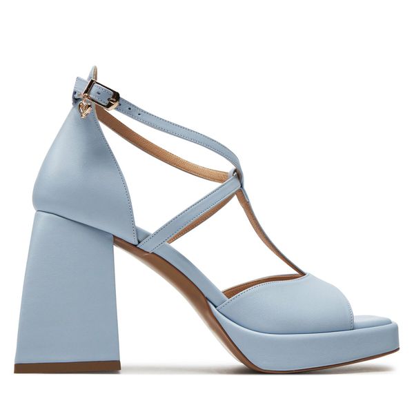 R.Polański Sandale R.Polański 1803 Błękitny Polina 584 Lico