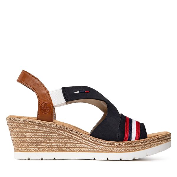 Rieker Sandale Rieker 619S6-14 Blau Kombi