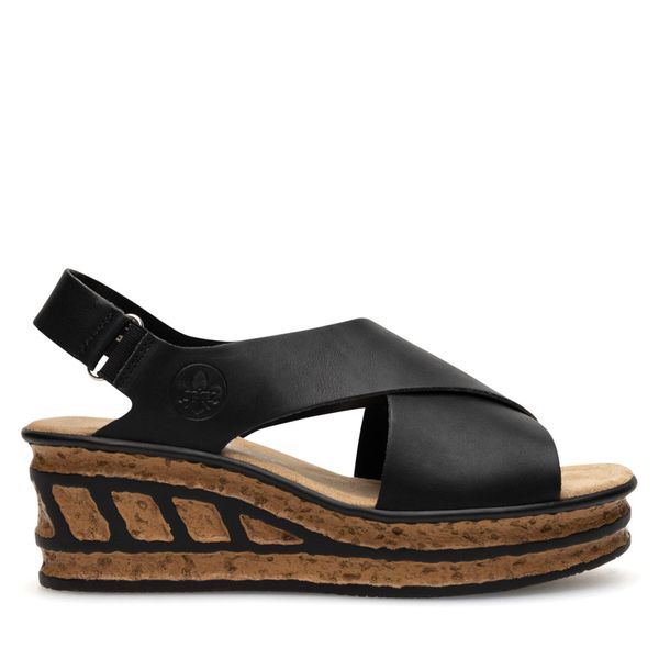 Rieker Sandale Rieker 68189-00 Crna