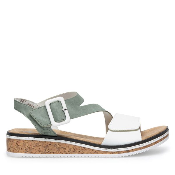 Rieker Sandale Rieker V3660-52 Zelena