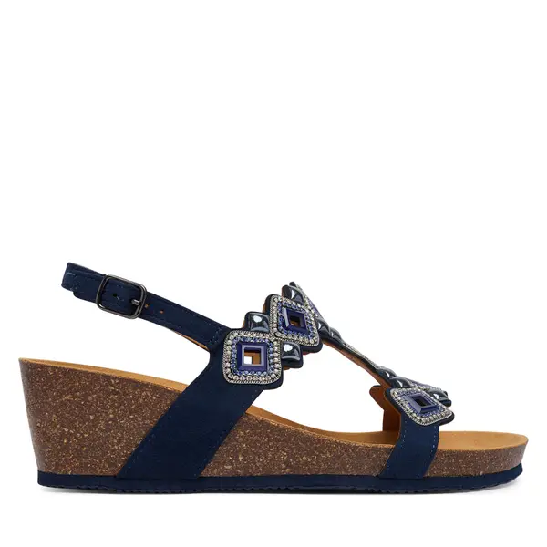 Scholl Sandale Scholl Tulum T-Bar MF00689 Tamnoplava