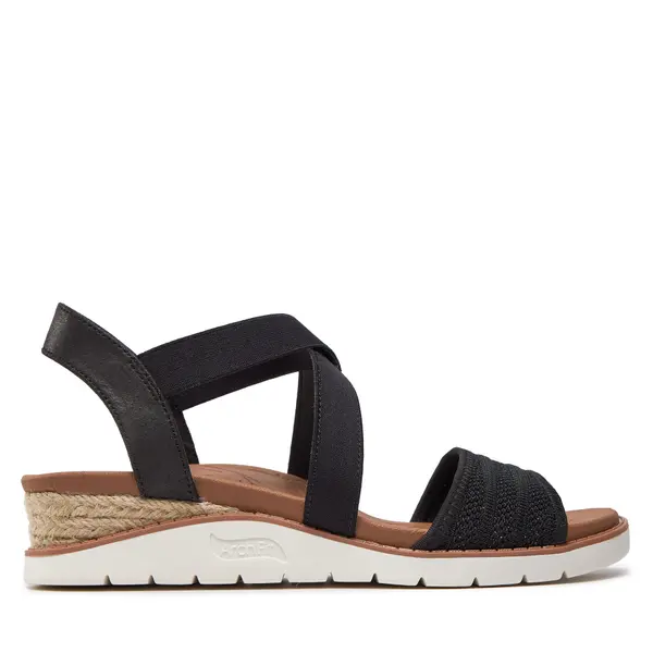 Skechers Sandale Skechers Bobs Arch Fit Beach Kiss Boho Beyond 114013/BLK Crna