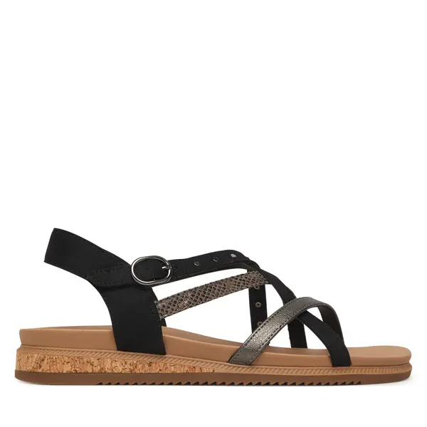 Skechers Sandale Skechers Desert Kiss Low 114713/BLK Crna