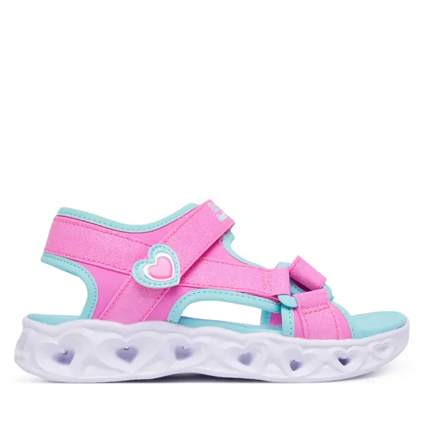 Skechers Sandale Skechers Heart Lights Sandals 303114L/PKTQ Ružičasta