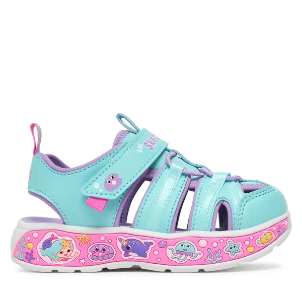 Skechers Sandale Skechers Play Scene Splash - Cute Crew 303162N/TQLV Plava