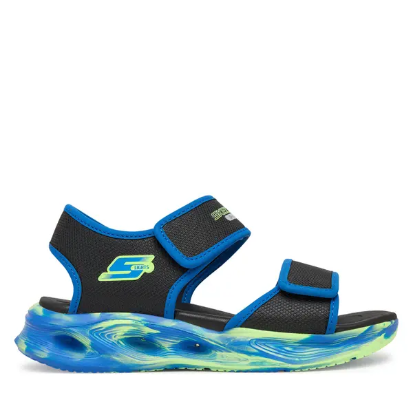 Skechers Sandale Skechers S-Lights: Sola Glow Sandal - Fusion Brights 407032L/BKBL Crna