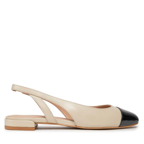 Stuart Weitzman Sandale Stuart Weitzman Sleek Slingback SC667 Oat/Black