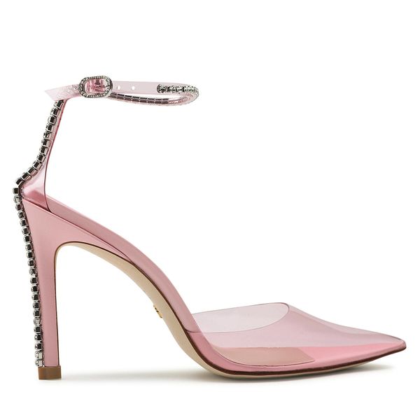 Stuart Weitzman Sandale Stuart Weitzman Stuart Glam 100 Strappm SC002 Light Pink/Cotton Candy/Clear