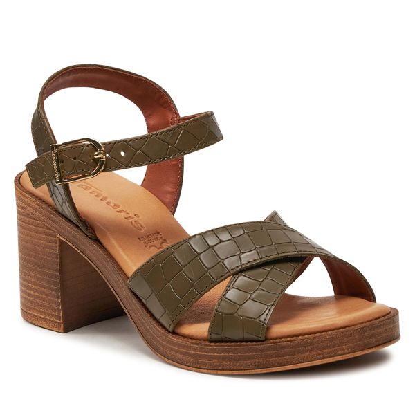 Tamaris Sandale Tamaris 1-28022-42 Olive Struct. 712