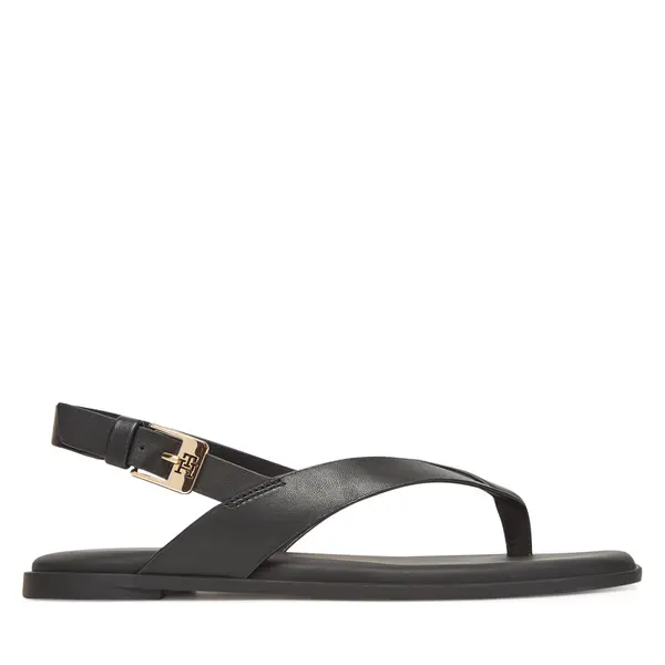 Tommy Hilfiger Sandale Tommy Hilfiger Color Block Thong Flat Sandal FW0FW08883 Crna