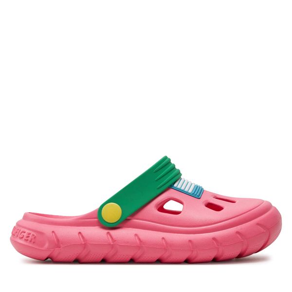 Tommy Hilfiger Sandale Tommy Hilfiger Comfy Sandal T3A2-33291-0083 S Fuxia/Green A577
