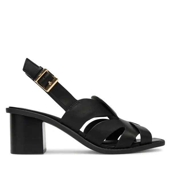 Tommy Hilfiger Sandale Tommy Hilfiger Cross Blocked Heel Sandal FW0FW09135 Crna