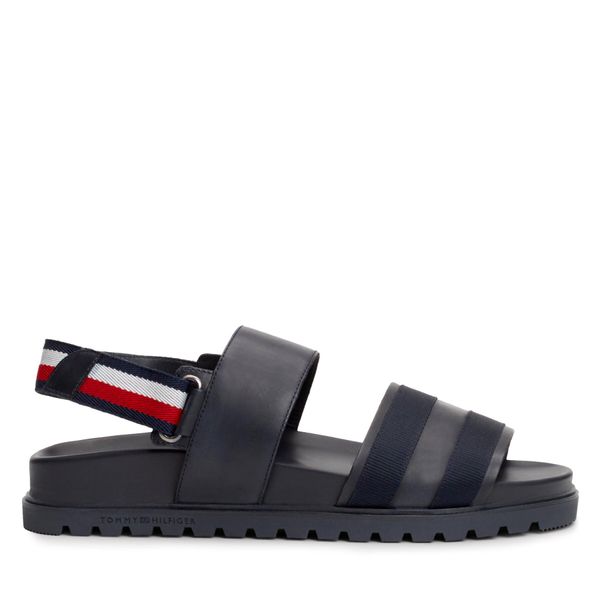 Tommy Hilfiger Sandale Tommy Hilfiger Elevated Hilfiger Strappy Sandal FM0FM05008 Desert Sky DW5