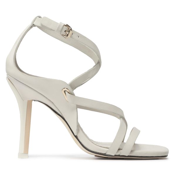 Tommy Hilfiger Sandale Tommy Hilfiger Elevated Th High Heel Snadal FW0FW06653 Ecru YBL