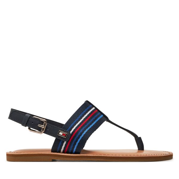 Tommy Hilfiger Sandale Tommy Hilfiger Flat Sandal Stripes FW0FW07924 Tamnoplava