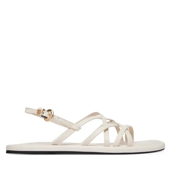 Tommy Hilfiger Sandale Tommy Hilfiger Flat Strappy FW0FW09220 Krem