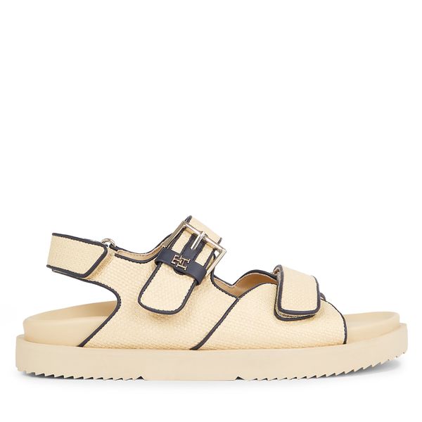 Tommy Hilfiger Sandale Tommy Hilfiger Rafia Sporty Sandal FW0FW07896 Neutral 0F4