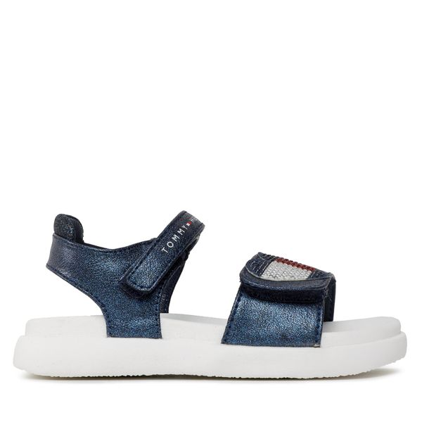 Tommy Hilfiger Sandale Tommy Hilfiger Strass Heart Velcro Sandal T1A2-32752-1367 S Tamnoplava