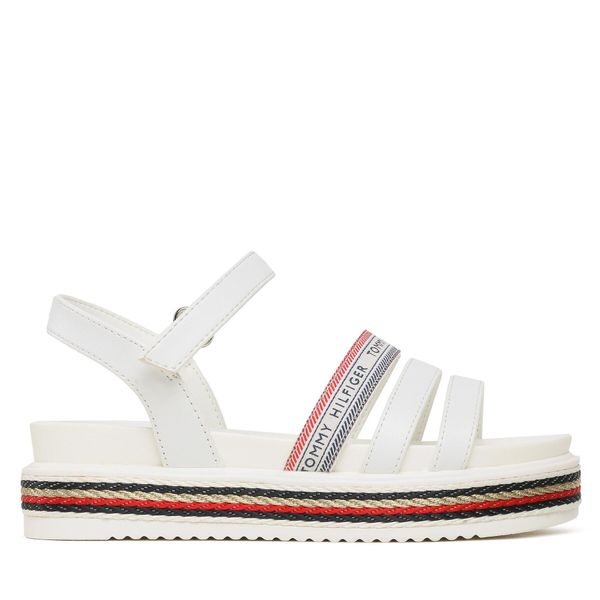 Tommy Hilfiger Sandale Tommy Hilfiger Velclo Platform T3A2-32762-0371 M White